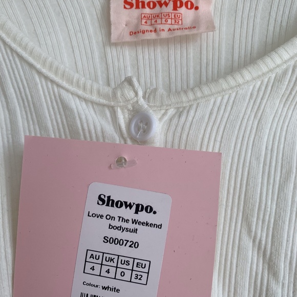 Love on the Weekend bodysuit in white - Picture 4 of 5